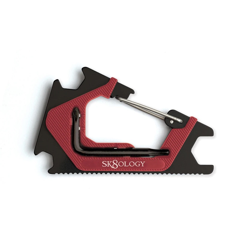 Sk8ology Carabiner Tool 2.0 Red / Black
