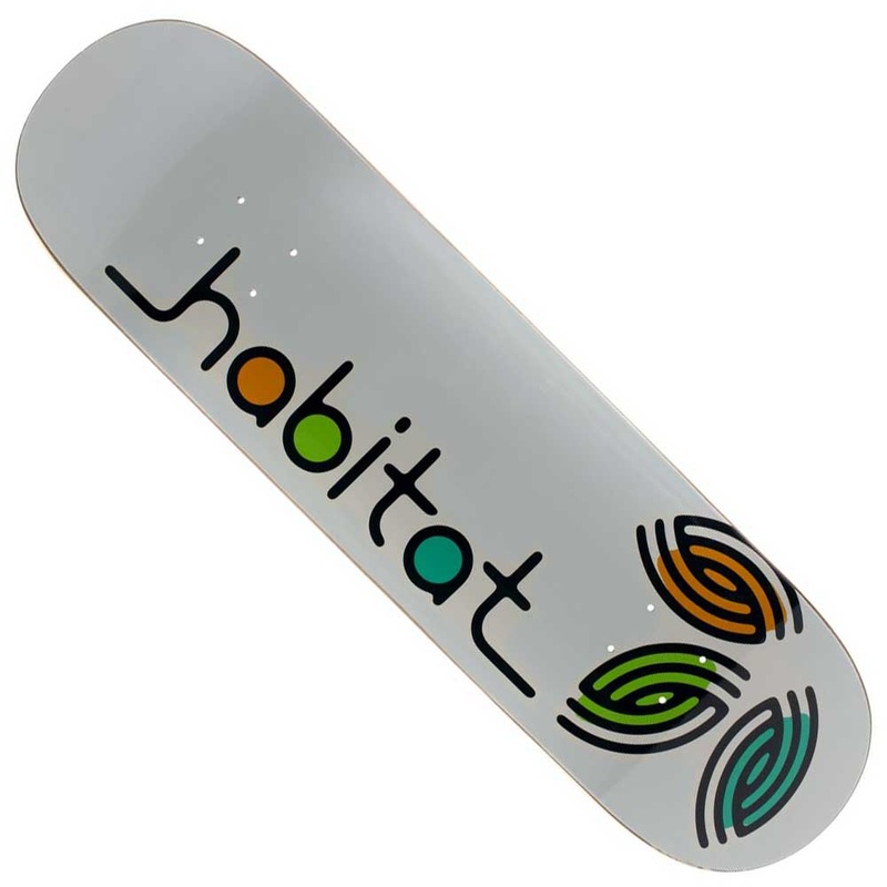 Trillium Grey 8.5 Deck Habitat Skateboard