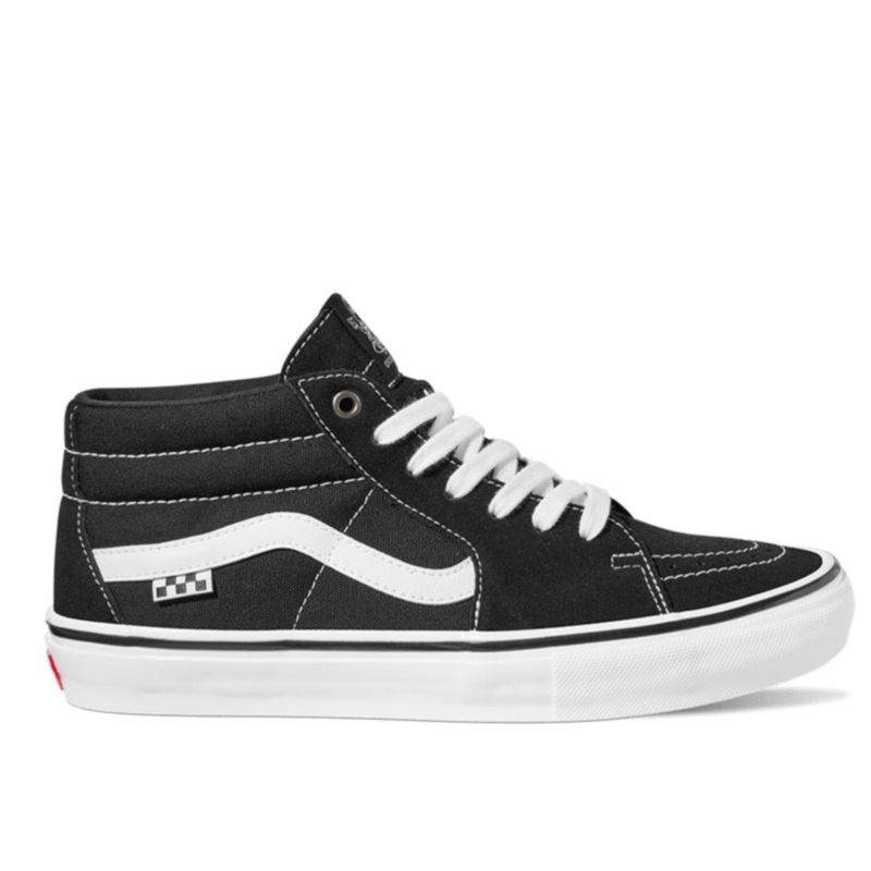 VANS GROSSO MID BLACK WHITE 8