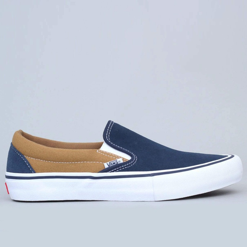 Vans Slip-On Pro Shoes Dress Blues / Medal Bronze UK7.5