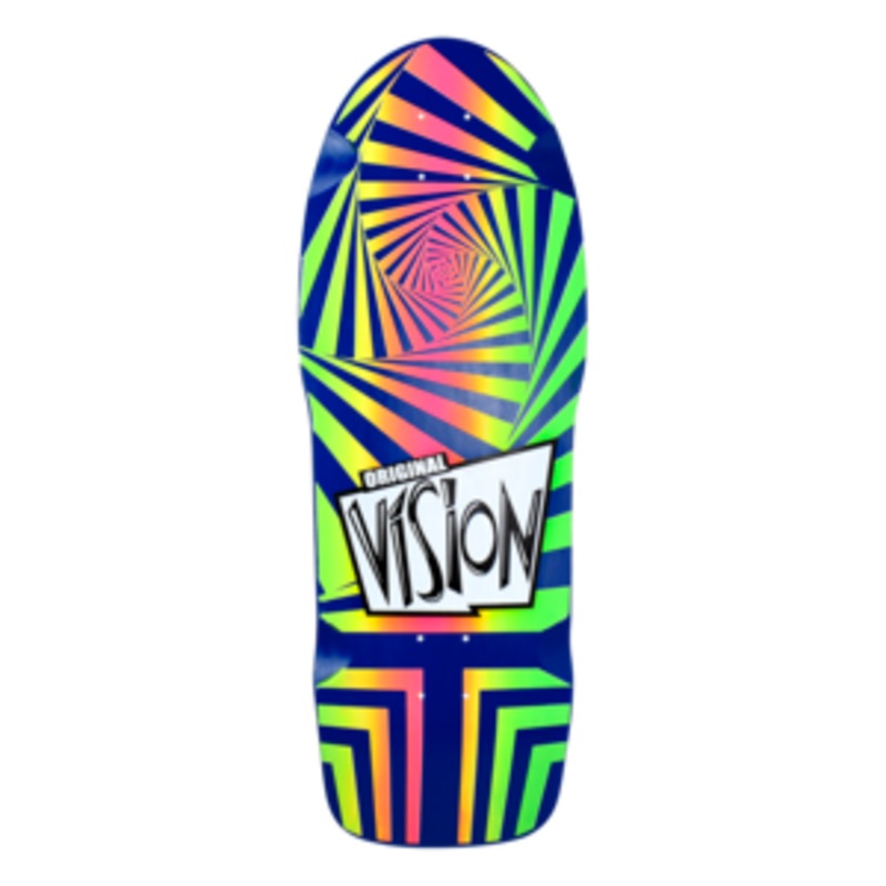 Vision ORIGINAL VISION “GATOR” reissue skateboard deck – NAVY RAINBOW FADE