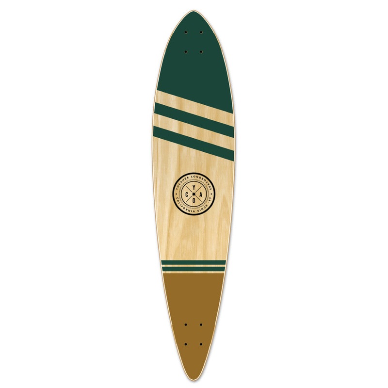 Yocaher Wind 40″ Pintail Longboard Deck – Earth Series