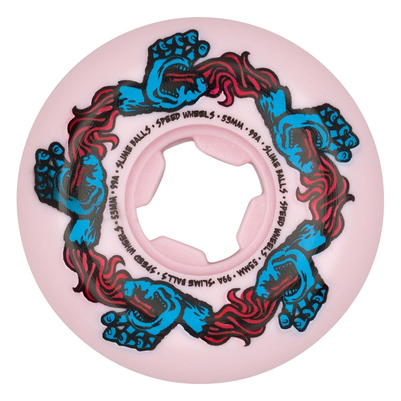 53mm Infinity Hand Speed Balls Pink 99a Slime Balls Skateboard Wheels Pink 53mm