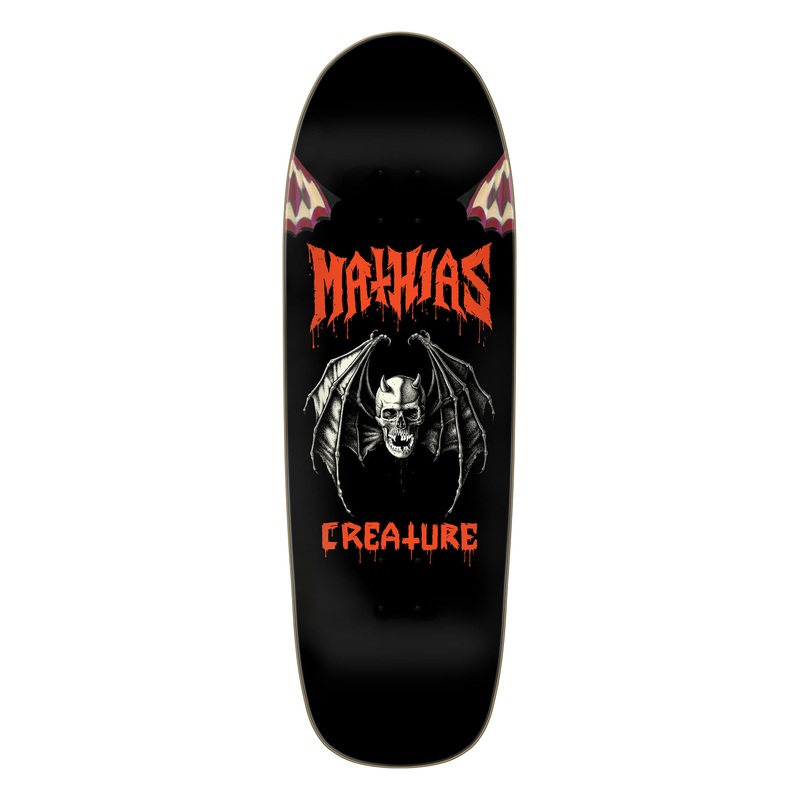 9.55in Torres Skull Bat Shaped Creature Skateboard Deck No Color 9.55in x 30.46in