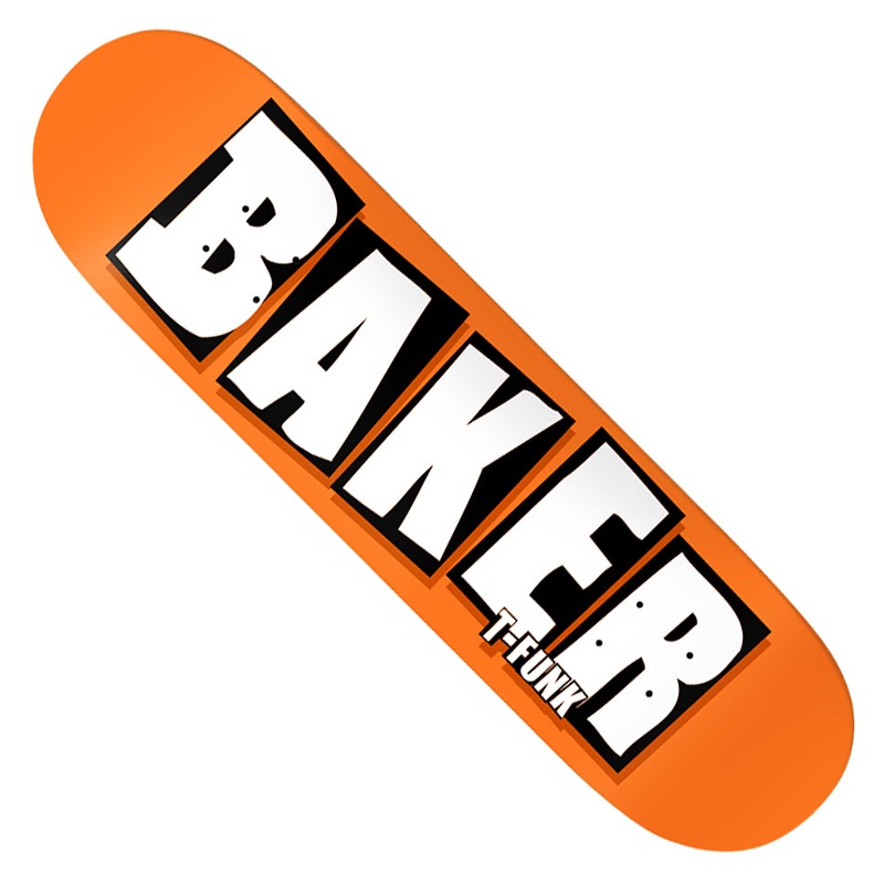 Baker Tristan Funkhouser Brand Name Neon B2 Deck Orange 8.25 x 32.25 WB:14.25