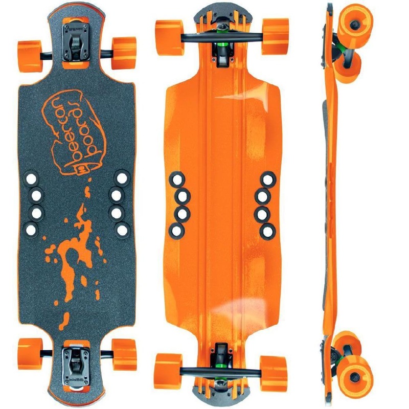 Beercan Orange 35″ Oat Soda Drop Through Longboard Complete