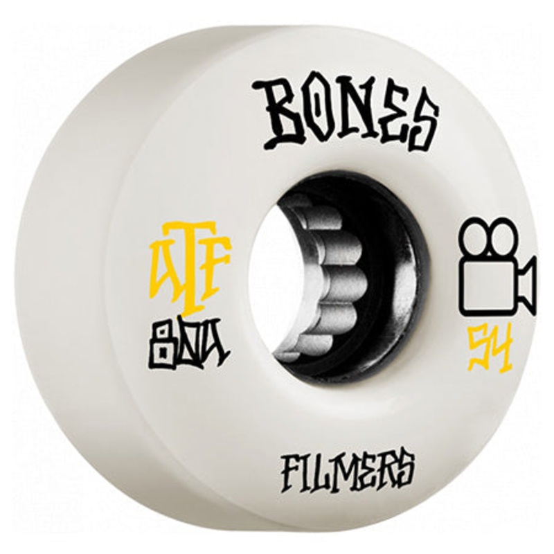Bones Wheels Filmer ATF 80A Cruiser Wheels White 52mm