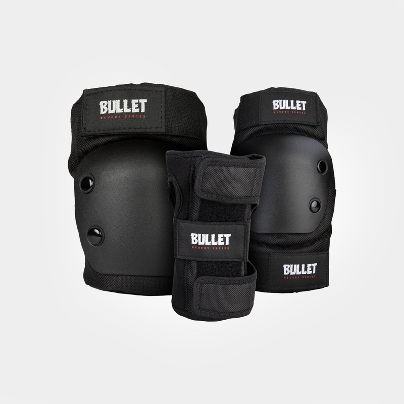 Bullet Triple Padset Revert Combo XS Junior – Black Kids OSFA