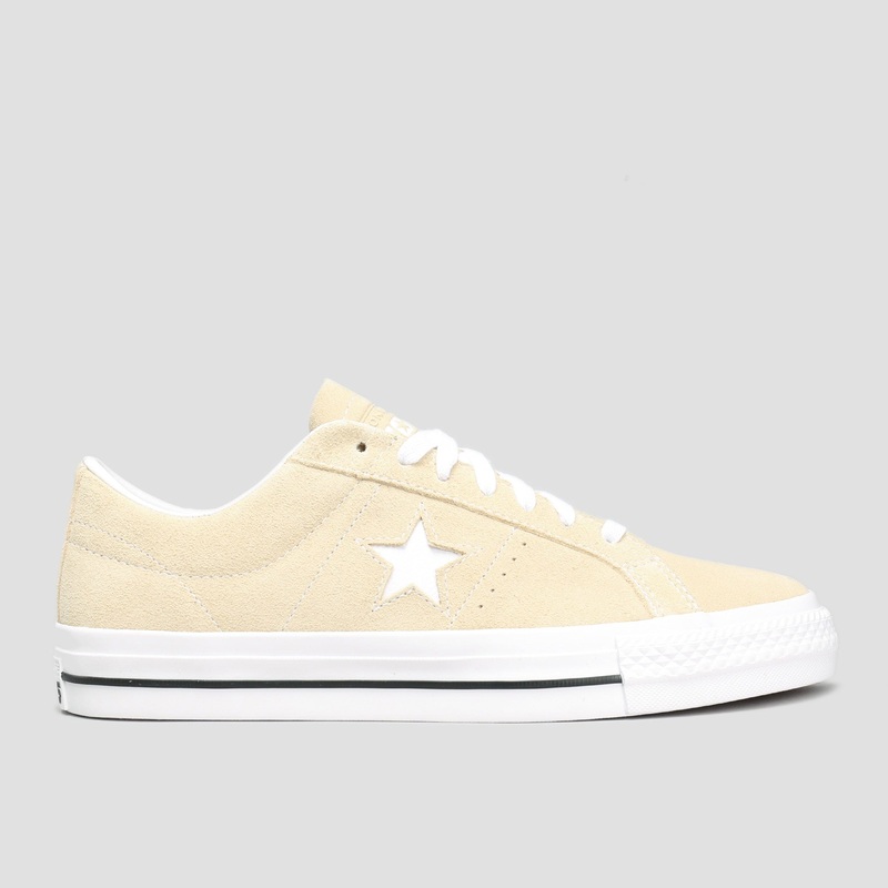 Converse One Star Pro OX Shoes Oat Milk / White / Black UK6