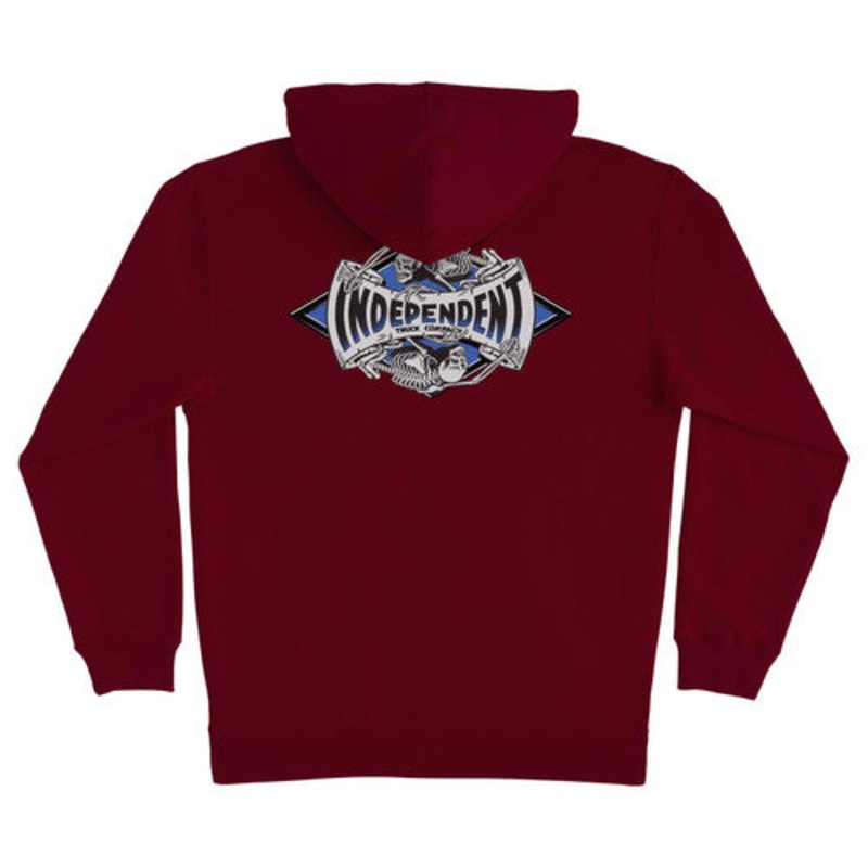Independent “Legacy” Burgandy Hoodie Small
