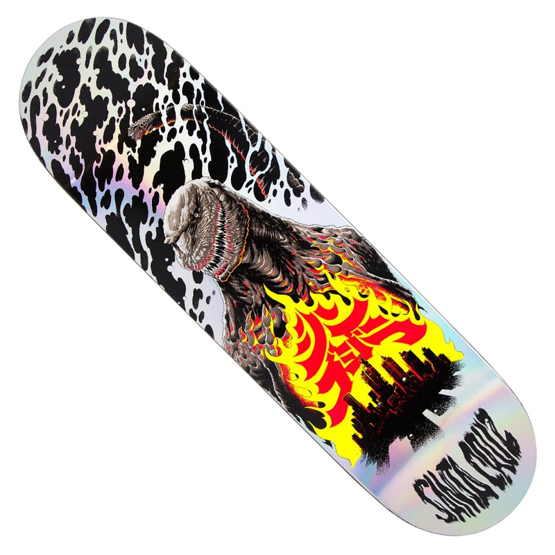 Santa Cruz Godzilla Shin Knox Firepit Deck Multicolor 8.5 x 32.2 WB:14.375