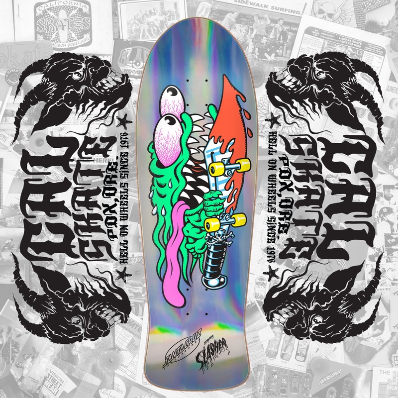 Santa Cruz Skateboards “Keith Meek – Slasher” 10.1″ Holographic Deck PRE-ORDER