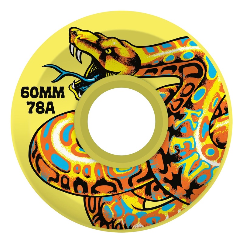 Slime Balls Jeff Kendall Snake Yellow 60mm 78a Skateboard Wheels