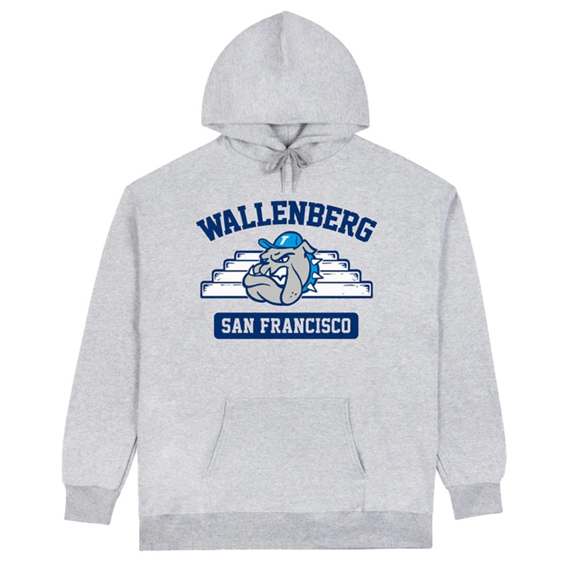 Thrasher Magazine Wallenberg Pullover Hooded Sweatshirt Gray Medium