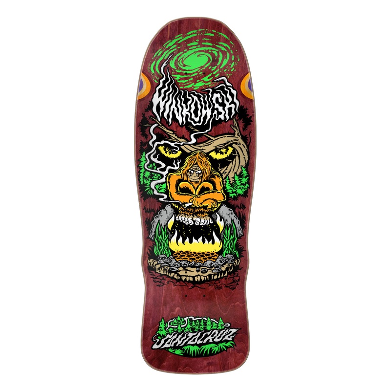 10.35in Winkowski Bigfoot Santa Cruz Shaped Skateboard Deck No Color 10.35in x 30.54in