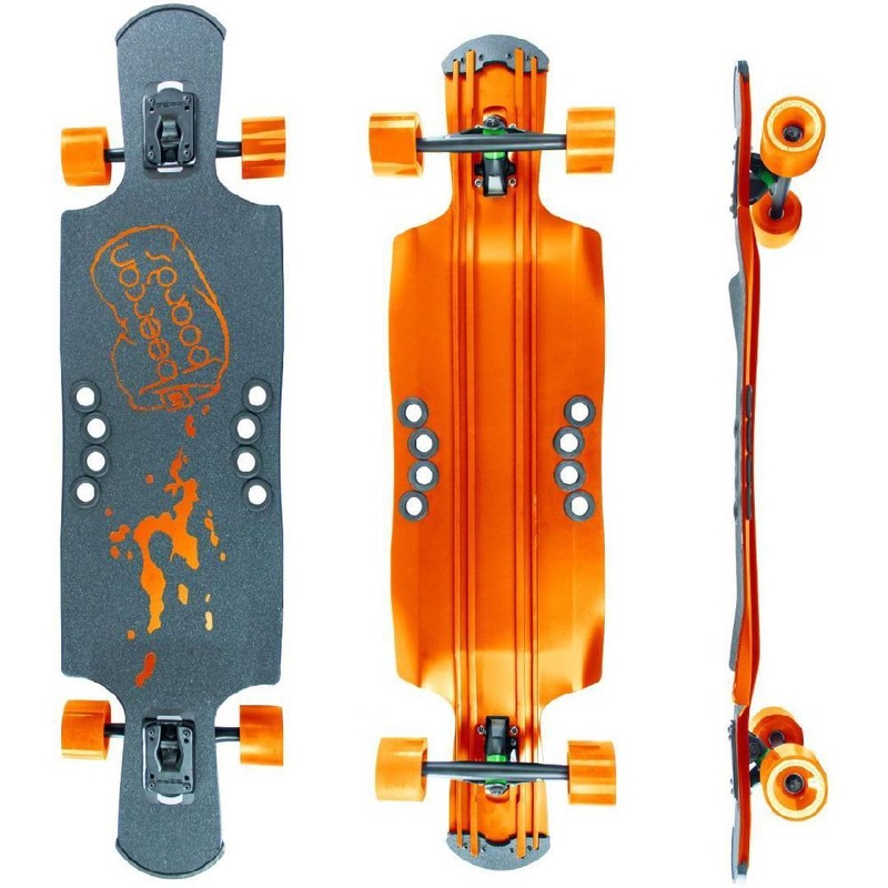 Beercan Orange 40″ Kegger Drop Through Longboard Complete