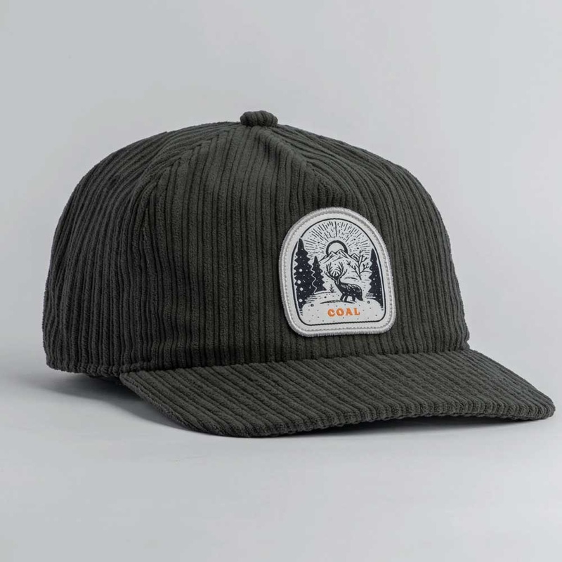 Coal Rally Cry Low Profile Corduroy Cap Black