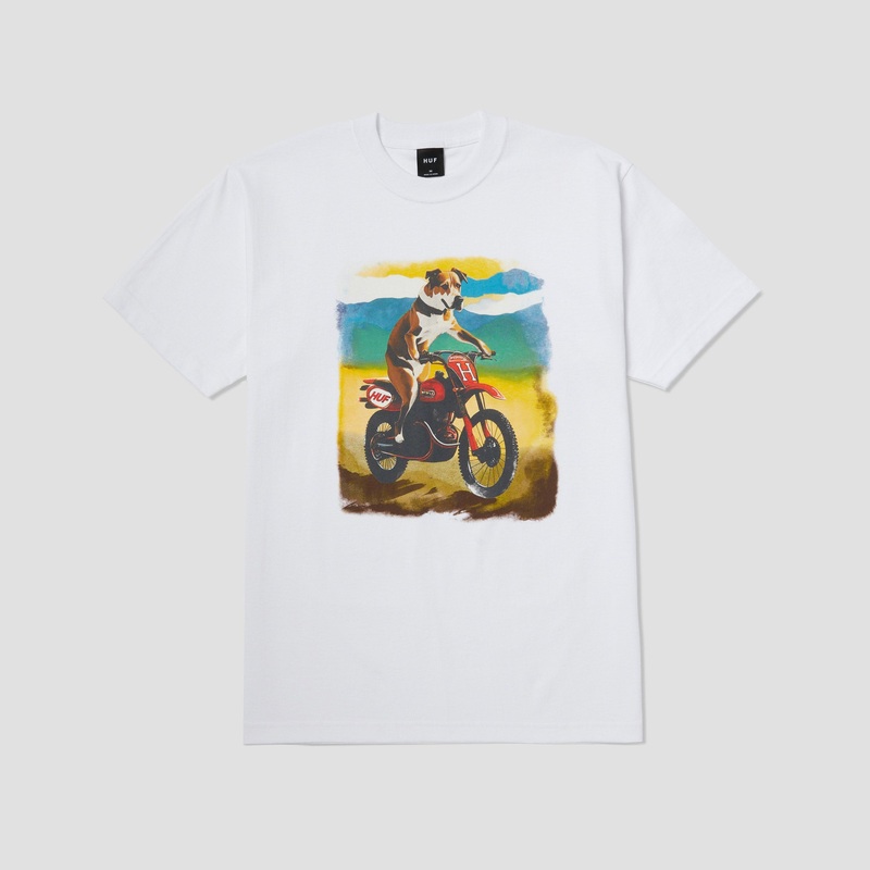 Huf Road Dog T-Shirt White Small