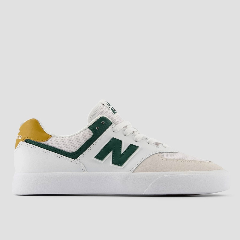 New Balance 574 Skate Shoes White / Nightwatch Green UK6