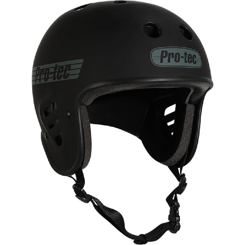 Pro-Tec Fullcut Classic Matte Black Skateboard Helmet (Certified) L