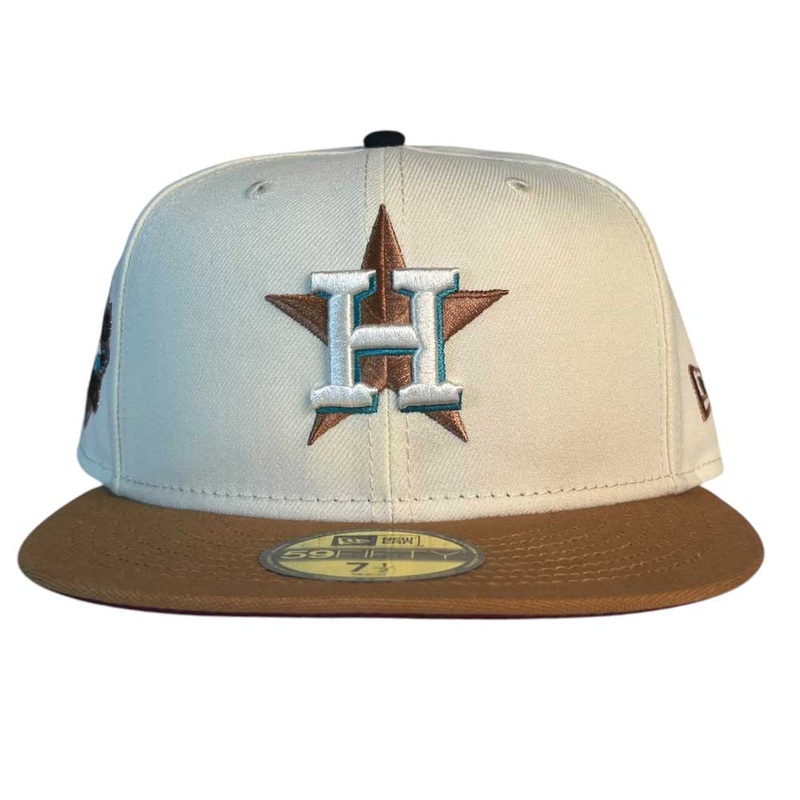 Saltwater Pack Cream Bronze Houston Astros New Era Hat 5950 Fitted 5950 Day 6 7/8