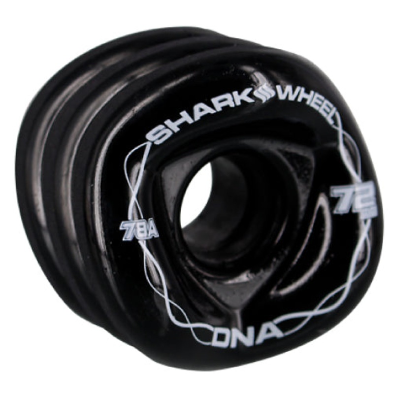Shark Wheel DNA Longboard Wheels Black 72MM 78A 72mm