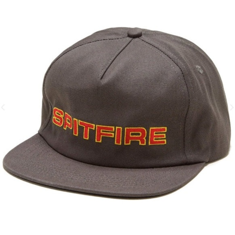 Spitfire Wheels “Classic 87” Charcoal Snapback Hat