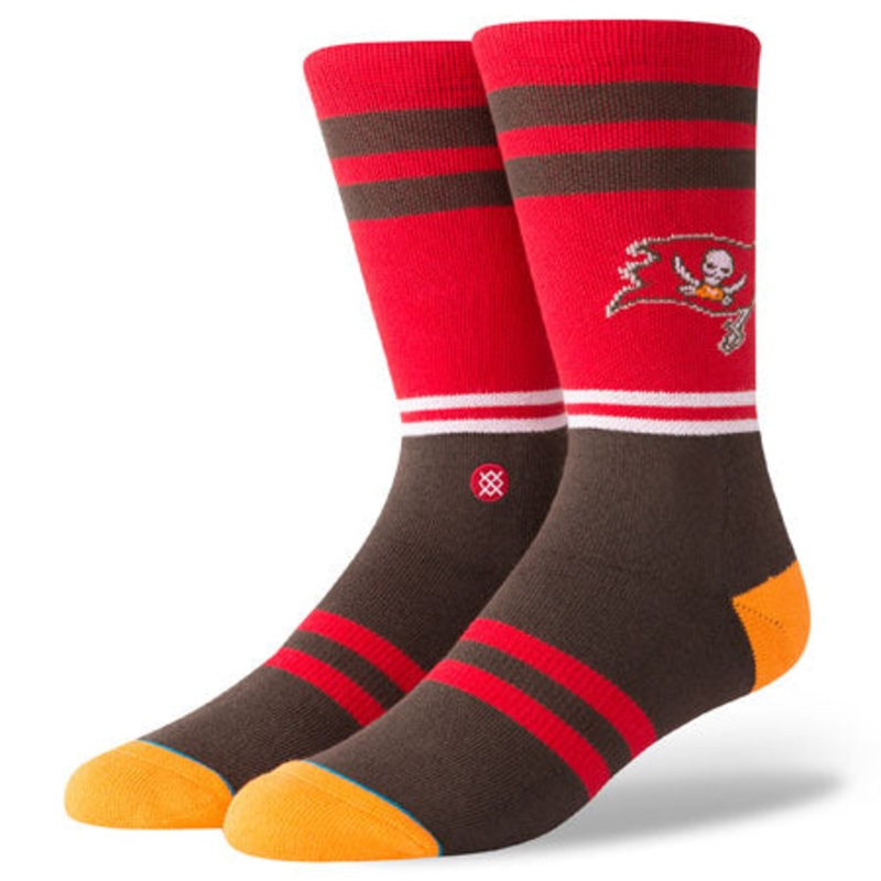 Stance Bucs Logo Socks Black/ Red Large