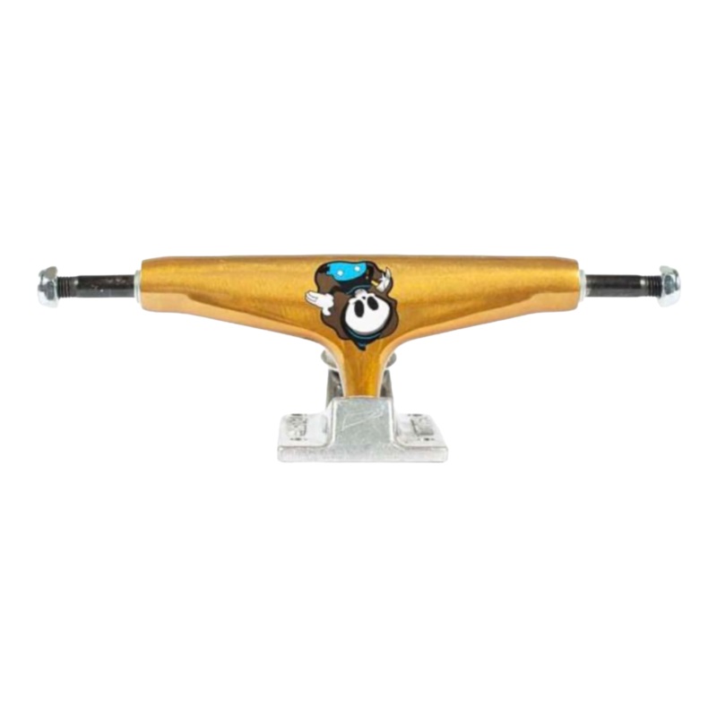 Tensor 5.5 Reg Aluminum TJ Rogers Trippy Character Trucks – Gold/Raw Set (2) 5.5 Gold