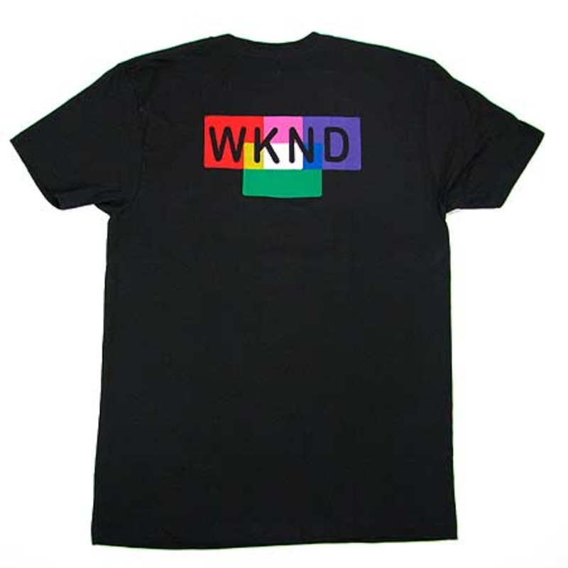 WKND Skateboards Color Block T Shirt Black Small