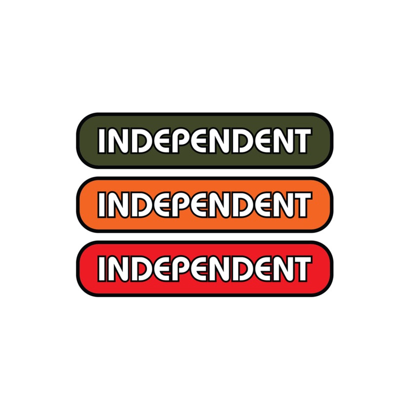 B/C Groundwork 4in Independent Stickers (25 Pack) Assorted Color .75 in