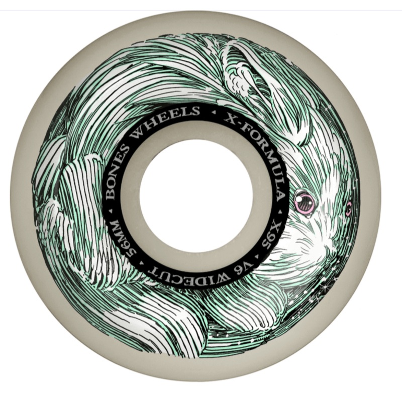 Bones 95a Money Bunny V6 X-Formula Widecut Skateboard Wheels 54mm