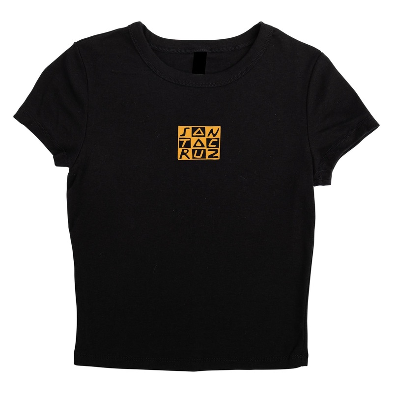 Checker Block Womens Santa Cruz T-Shirt Black L
