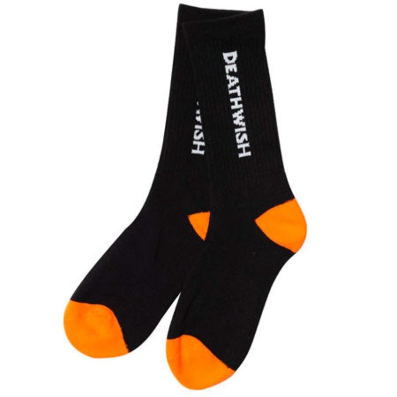 Deathwish Carpenter Crew Socks Black/ Orange One size fits all
