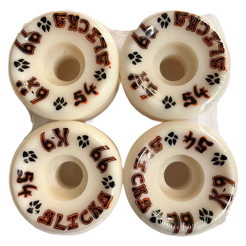 Dogtown Wheels K-9 Slicks 54mm99A White