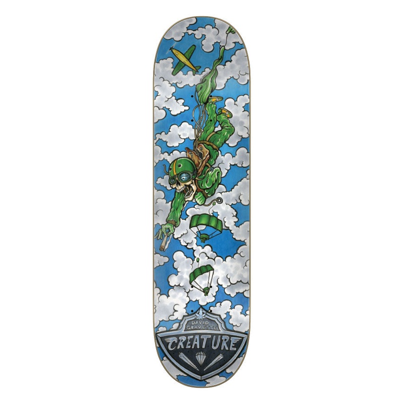 Gravette Hippie Bomber Skateboard Deck 8.3in x 32.2in Creature