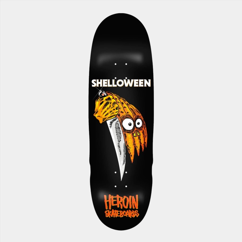 Heroin – 9.625″ Shelloween Deck – Black 9.625″
