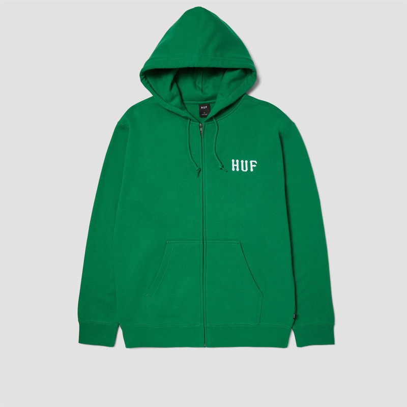 HUF Set Classic Logo Full Zip Hood Clover Small