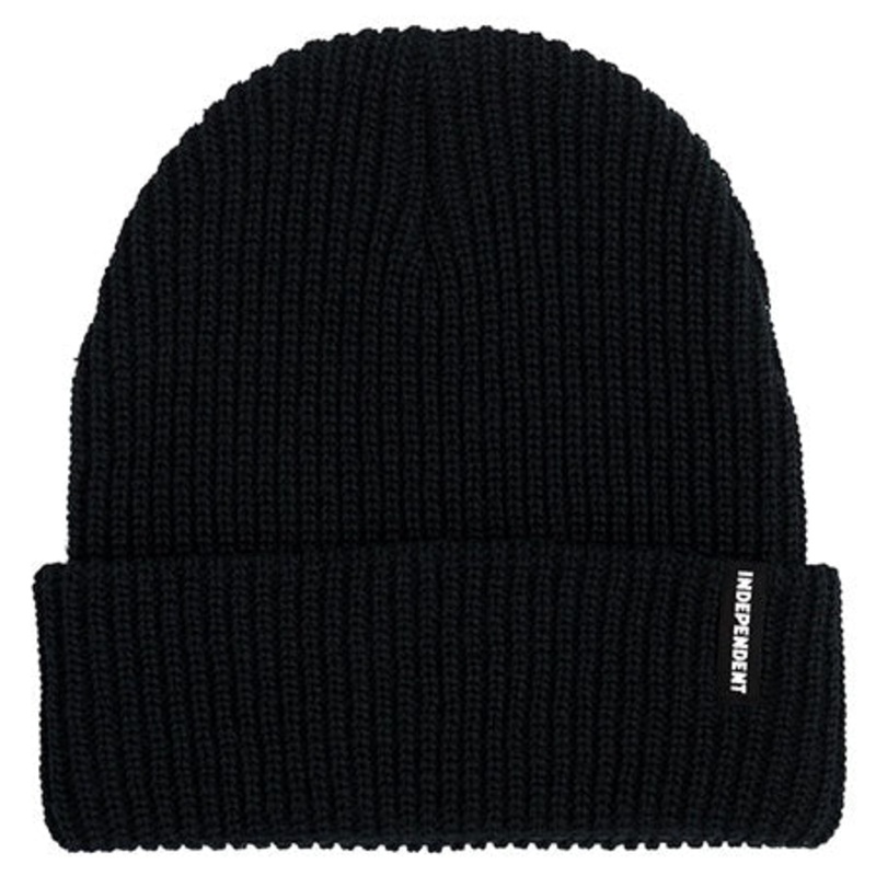 Independent Baseline Long Shoreman Beanie Black One size fits all