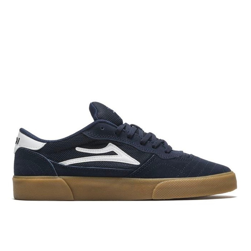 Lakai Cambridge Shoe – Navy / White Suede UK 8