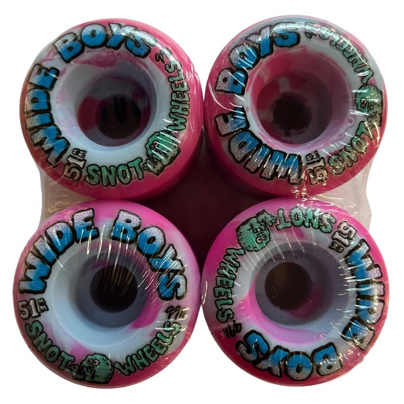 Lil Wide Boys Swirl 50mm101A Snot Wheels Green Yellow