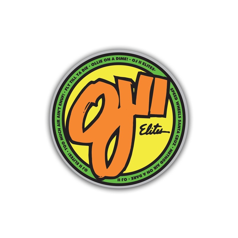OJII Mini 2in OJ Stickers (25 Pack) Orange 2 in