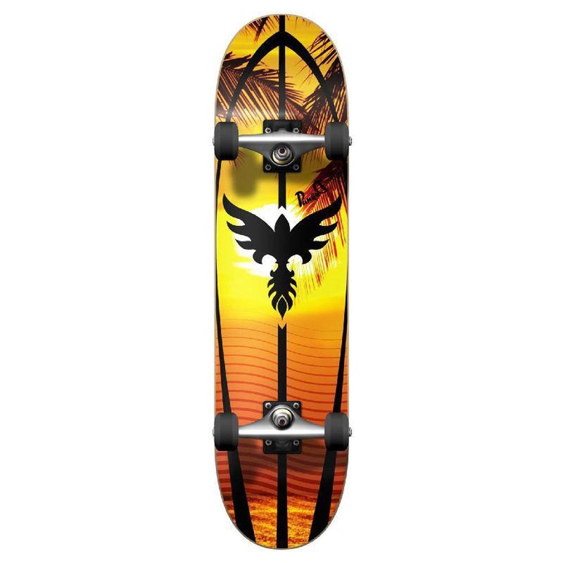 Punked Graphic Sunset Complete Skateboard Complete