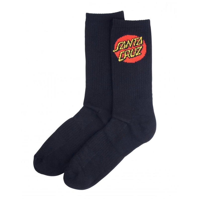 Santa Cruz Dot Socks – Black