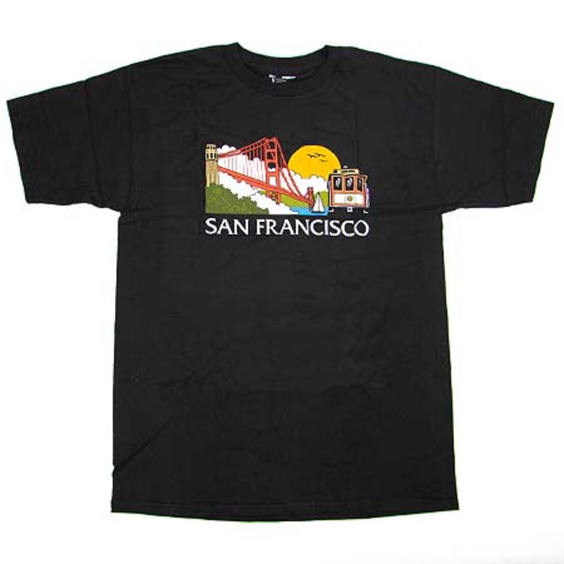 Skate Mental San Francisco Tourist T Shirt Black Large