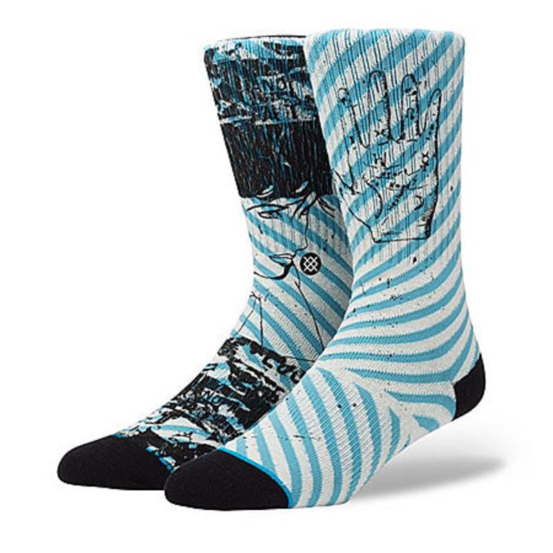Stance Sidereel Crew Socks Blue Large