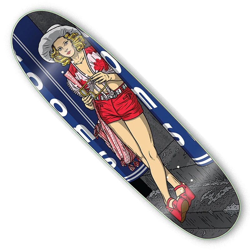 Strangelove Iris Shaped Deck Multicolor 8.875 x 32.25 WB:14.25