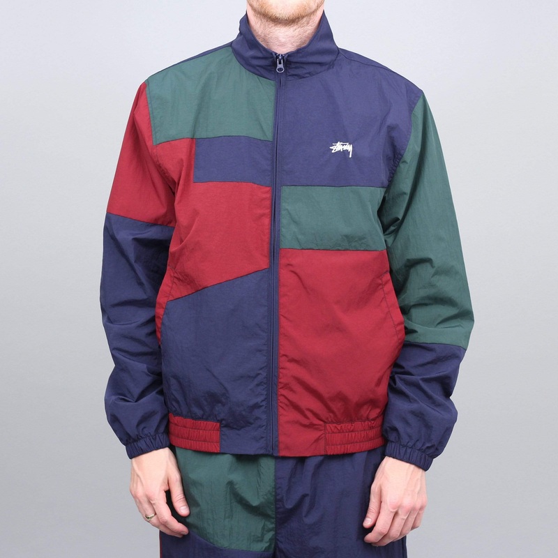 Stussy Panel Track Jacket Navy Medium