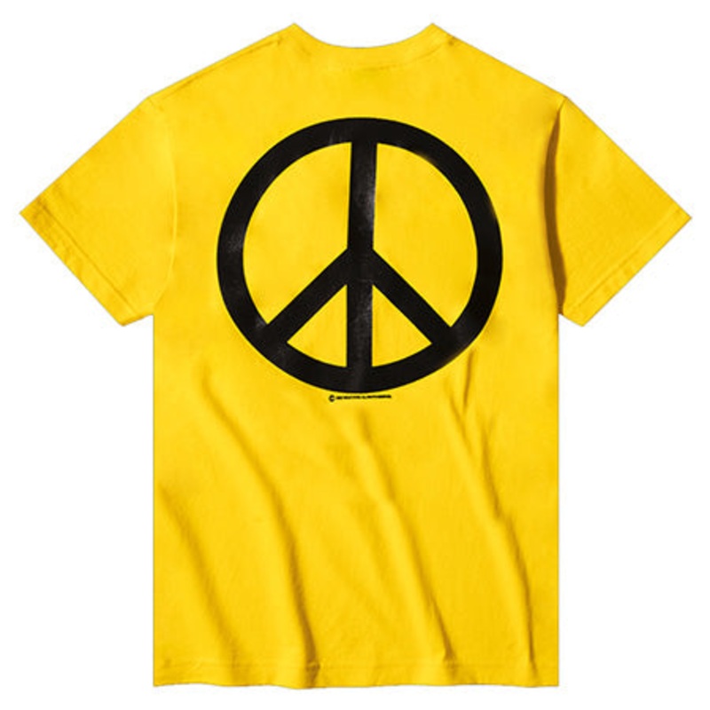 Violet Peace T Shirt Yellow Small