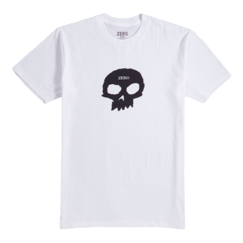 ZERO SINGLE SKULL T SHIRT WHITE S